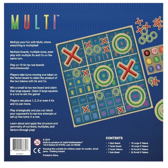 Multiplication Board Game - Multi - Joyful Math  Education Learning Kids Family - Picture 8 of 8